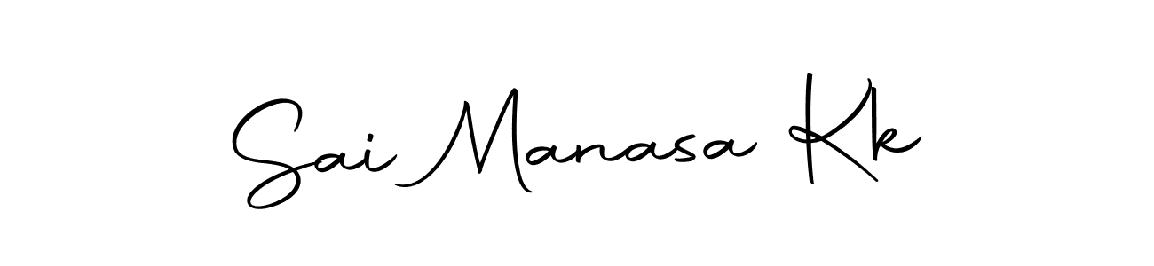 You can use this online signature creator to create a handwritten signature for the name Sai Manasa Kk. This is the best online autograph maker. Sai Manasa Kk signature style 10 images and pictures png