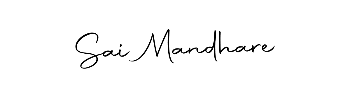 How to make Sai Mandhare name signature. Use Autography-DOLnW style for creating short signs online. This is the latest handwritten sign. Sai Mandhare signature style 10 images and pictures png