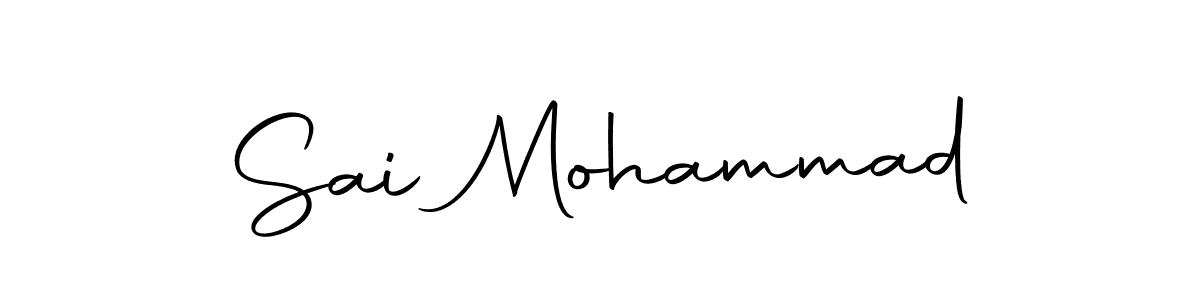 Use a signature maker to create a handwritten signature online. With this signature software, you can design (Autography-DOLnW) your own signature for name Sai Mohammad. Sai Mohammad signature style 10 images and pictures png