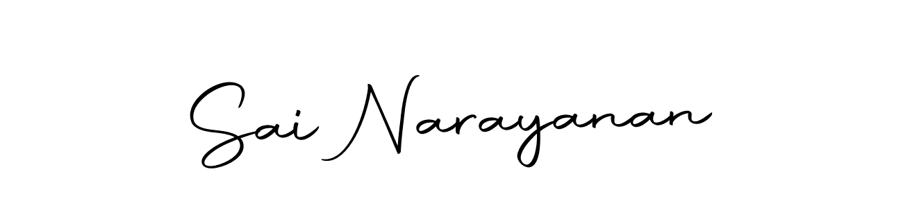 Create a beautiful signature design for name Sai Narayanan. With this signature (Autography-DOLnW) fonts, you can make a handwritten signature for free. Sai Narayanan signature style 10 images and pictures png