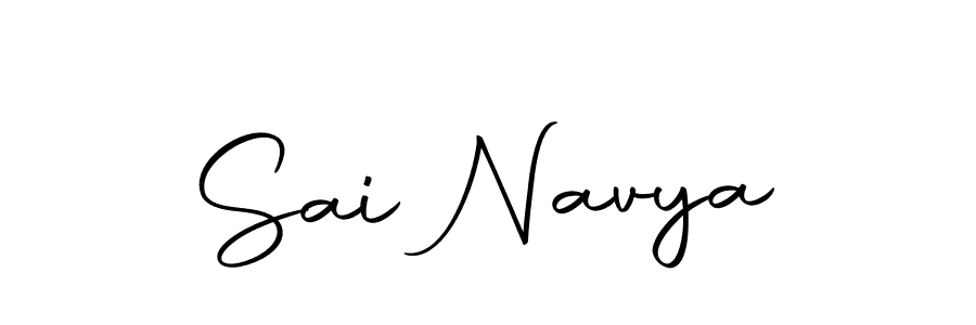 Use a signature maker to create a handwritten signature online. With this signature software, you can design (Autography-DOLnW) your own signature for name Sai Navya. Sai Navya signature style 10 images and pictures png