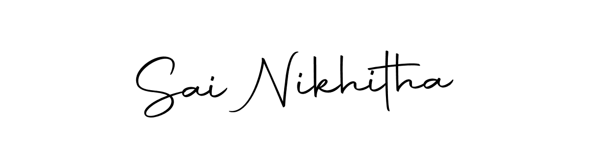 Also we have Sai Nikhitha name is the best signature style. Create professional handwritten signature collection using Autography-DOLnW autograph style. Sai Nikhitha signature style 10 images and pictures png