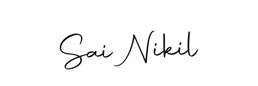 Autography-DOLnW is a professional signature style that is perfect for those who want to add a touch of class to their signature. It is also a great choice for those who want to make their signature more unique. Get Sai Nikil name to fancy signature for free. Sai Nikil signature style 10 images and pictures png