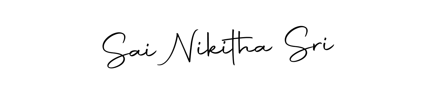 The best way (Autography-DOLnW) to make a short signature is to pick only two or three words in your name. The name Sai Nikitha Sri include a total of six letters. For converting this name. Sai Nikitha Sri signature style 10 images and pictures png