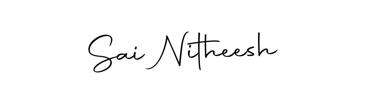 Make a beautiful signature design for name Sai Nitheesh. With this signature (Autography-DOLnW) style, you can create a handwritten signature for free. Sai Nitheesh signature style 10 images and pictures png