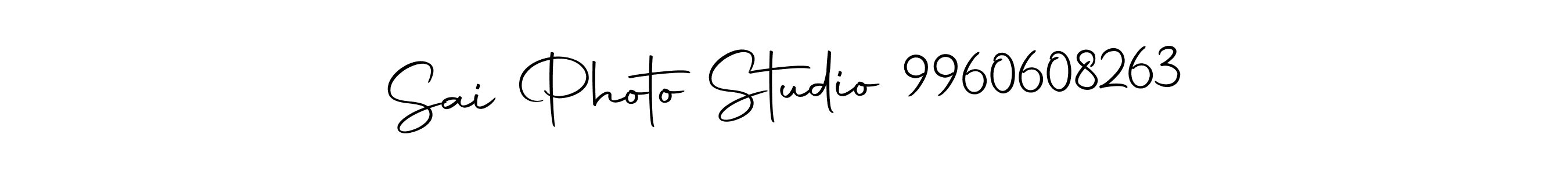 How to make Sai Photo Studio 9960608263 name signature. Use Autography-DOLnW style for creating short signs online. This is the latest handwritten sign. Sai Photo Studio 9960608263 signature style 10 images and pictures png