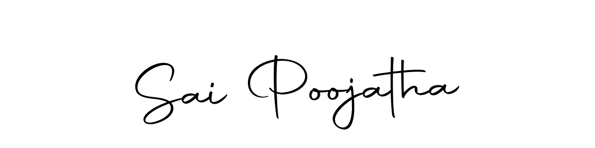 Make a beautiful signature design for name Sai Poojatha. Use this online signature maker to create a handwritten signature for free. Sai Poojatha signature style 10 images and pictures png