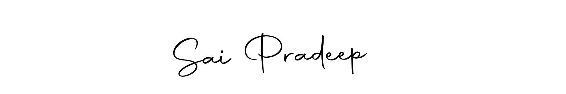 Use a signature maker to create a handwritten signature online. With this signature software, you can design (Autography-DOLnW) your own signature for name Sai Pradeep ❤️. Sai Pradeep ❤️ signature style 10 images and pictures png