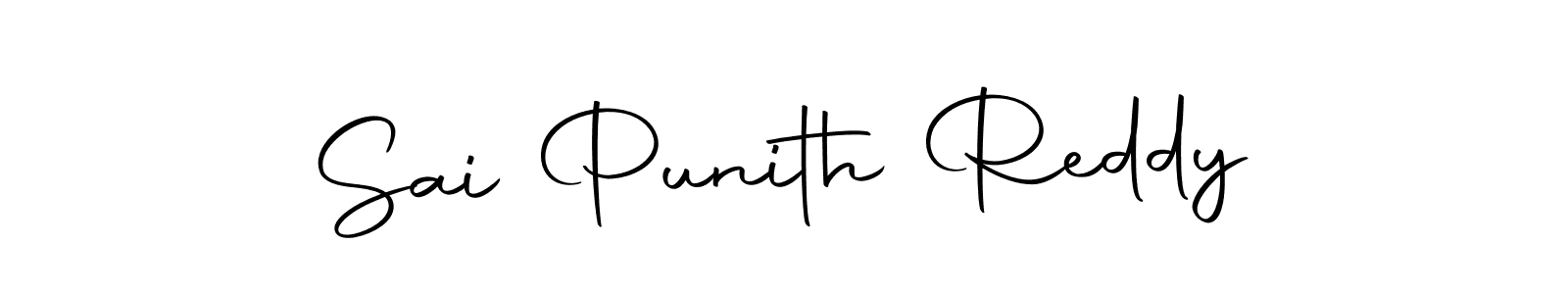 Make a beautiful signature design for name Sai Punith Reddy. With this signature (Autography-DOLnW) style, you can create a handwritten signature for free. Sai Punith Reddy signature style 10 images and pictures png