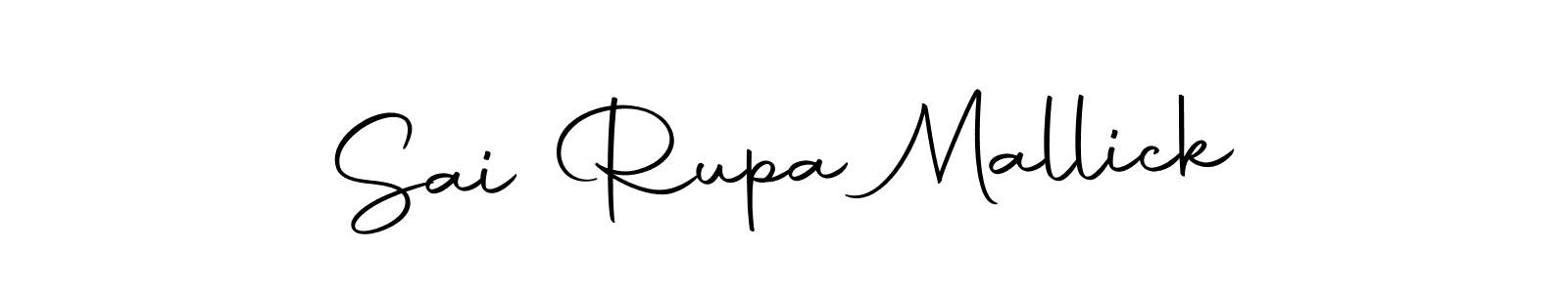 Create a beautiful signature design for name Sai Rupa Mallick. With this signature (Autography-DOLnW) fonts, you can make a handwritten signature for free. Sai Rupa Mallick signature style 10 images and pictures png