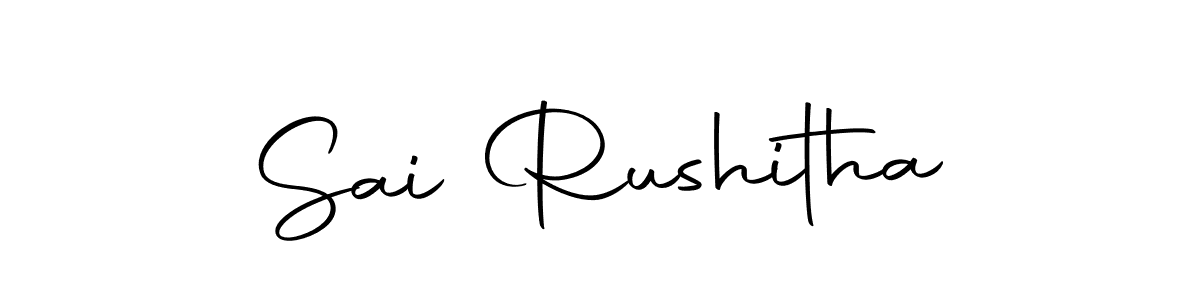 You should practise on your own different ways (Autography-DOLnW) to write your name (Sai Rushitha) in signature. don't let someone else do it for you. Sai Rushitha signature style 10 images and pictures png