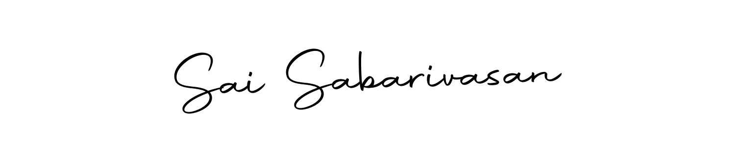 Use a signature maker to create a handwritten signature online. With this signature software, you can design (Autography-DOLnW) your own signature for name Sai Sabarivasan. Sai Sabarivasan signature style 10 images and pictures png