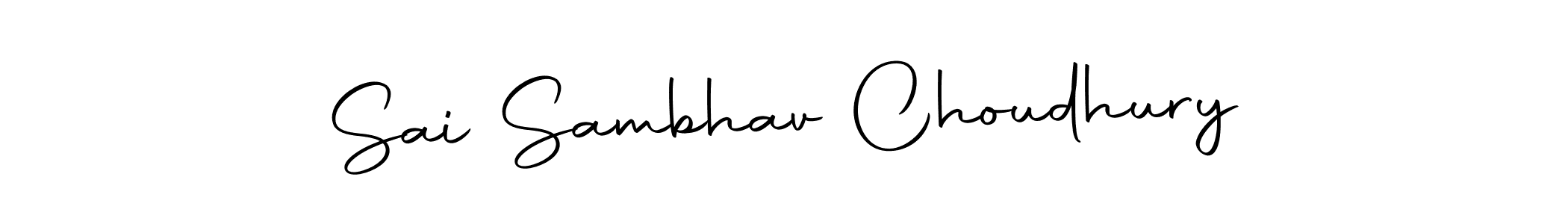Make a beautiful signature design for name Sai Sambhav Choudhury. Use this online signature maker to create a handwritten signature for free. Sai Sambhav Choudhury signature style 10 images and pictures png