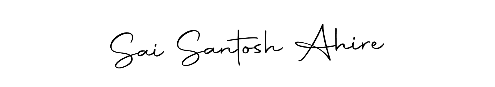 This is the best signature style for the Sai Santosh Ahire name. Also you like these signature font (Autography-DOLnW). Mix name signature. Sai Santosh Ahire signature style 10 images and pictures png