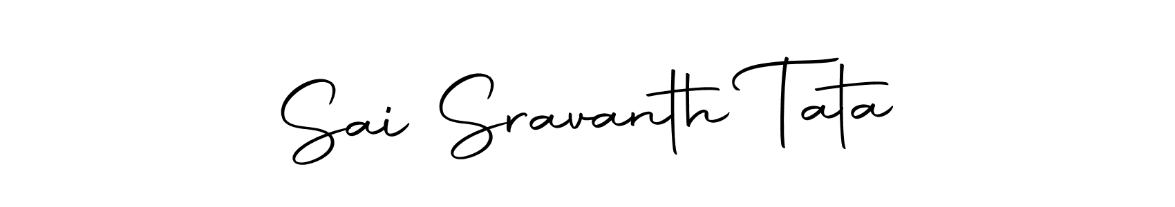 Design your own signature with our free online signature maker. With this signature software, you can create a handwritten (Autography-DOLnW) signature for name Sai Sravanth Tata. Sai Sravanth Tata signature style 10 images and pictures png