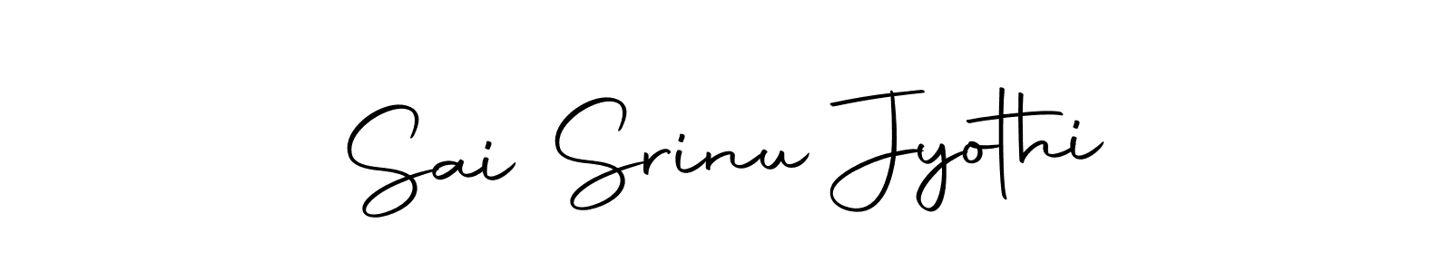 You should practise on your own different ways (Autography-DOLnW) to write your name (Sai Srinu Jyothi) in signature. don't let someone else do it for you. Sai Srinu Jyothi signature style 10 images and pictures png