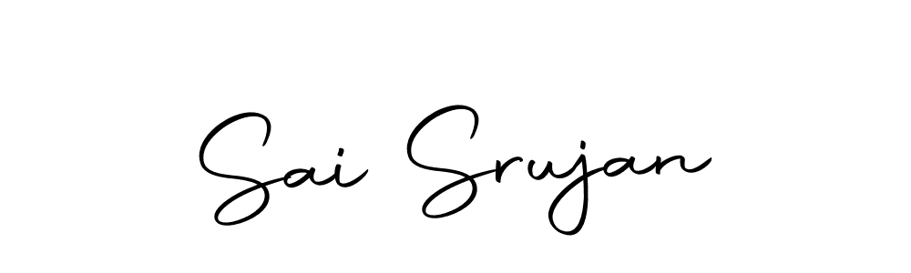 Create a beautiful signature design for name Sai Srujan. With this signature (Autography-DOLnW) fonts, you can make a handwritten signature for free. Sai Srujan signature style 10 images and pictures png