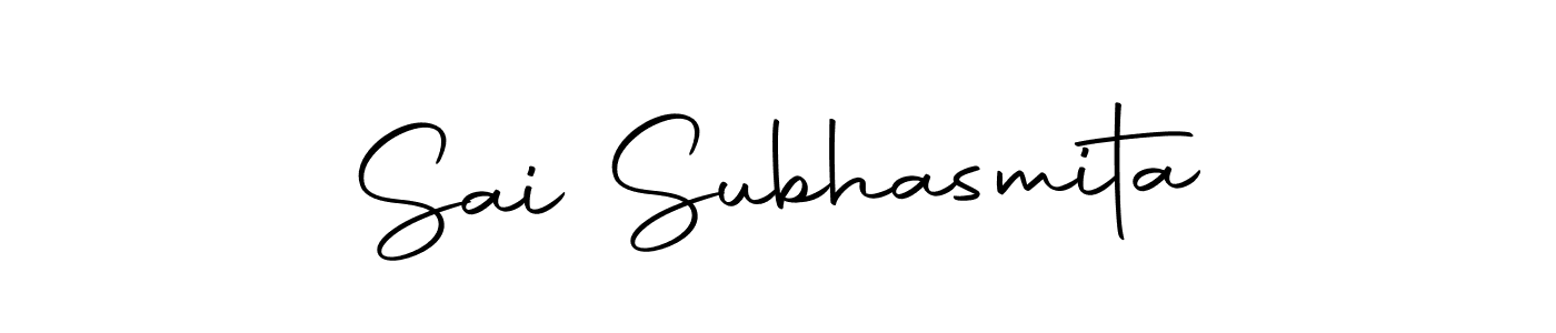 Create a beautiful signature design for name Sai Subhasmita. With this signature (Autography-DOLnW) fonts, you can make a handwritten signature for free. Sai Subhasmita signature style 10 images and pictures png