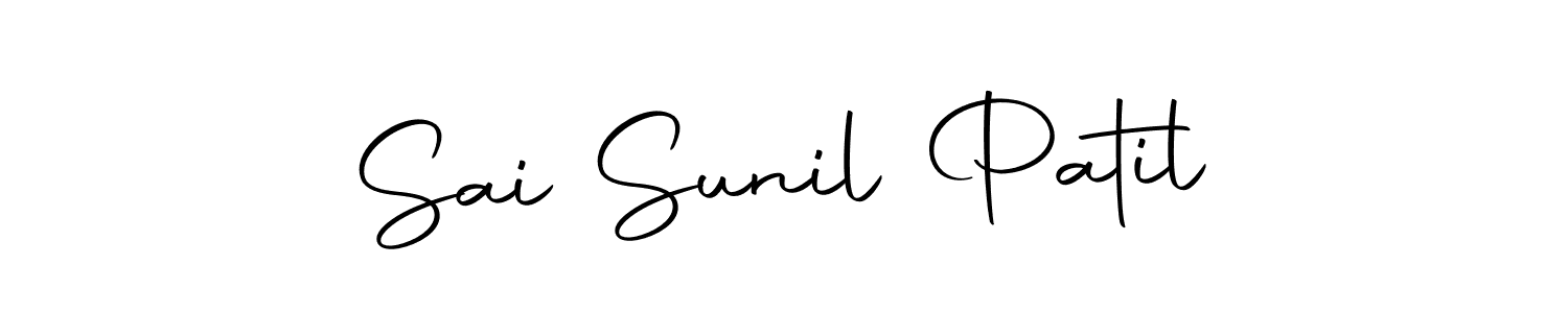 You can use this online signature creator to create a handwritten signature for the name Sai Sunil Patil. This is the best online autograph maker. Sai Sunil Patil signature style 10 images and pictures png