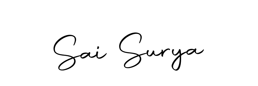 Make a beautiful signature design for name Sai Surya. With this signature (Autography-DOLnW) style, you can create a handwritten signature for free. Sai Surya signature style 10 images and pictures png