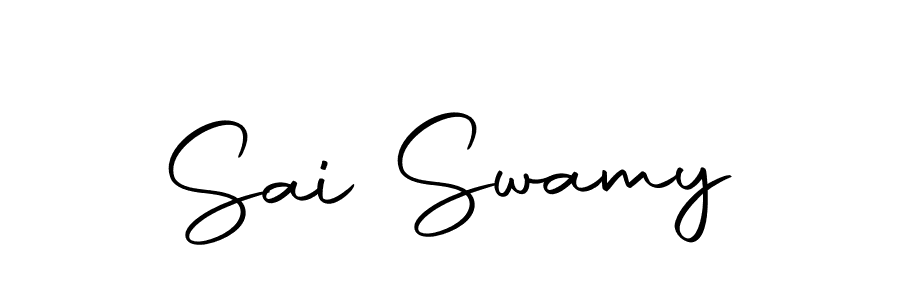 Design your own signature with our free online signature maker. With this signature software, you can create a handwritten (Autography-DOLnW) signature for name Sai Swamy. Sai Swamy signature style 10 images and pictures png
