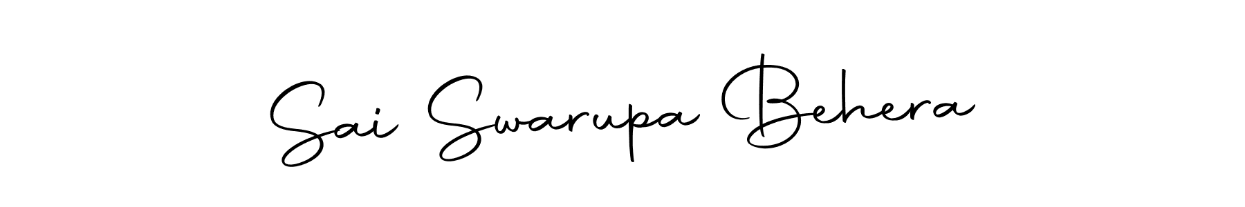 Create a beautiful signature design for name Sai Swarupa Behera. With this signature (Autography-DOLnW) fonts, you can make a handwritten signature for free. Sai Swarupa Behera signature style 10 images and pictures png