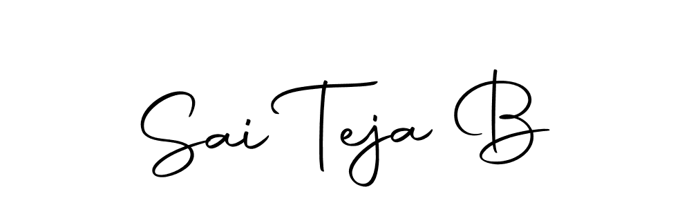 You should practise on your own different ways (Autography-DOLnW) to write your name (Sai Teja B) in signature. don't let someone else do it for you. Sai Teja B signature style 10 images and pictures png