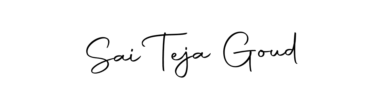 Create a beautiful signature design for name Sai Teja Goud. With this signature (Autography-DOLnW) fonts, you can make a handwritten signature for free. Sai Teja Goud signature style 10 images and pictures png