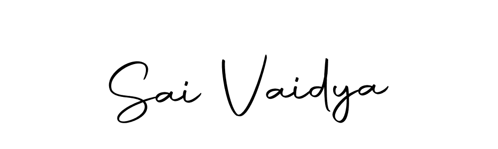 The best way (Autography-DOLnW) to make a short signature is to pick only two or three words in your name. The name Sai Vaidya include a total of six letters. For converting this name. Sai Vaidya signature style 10 images and pictures png