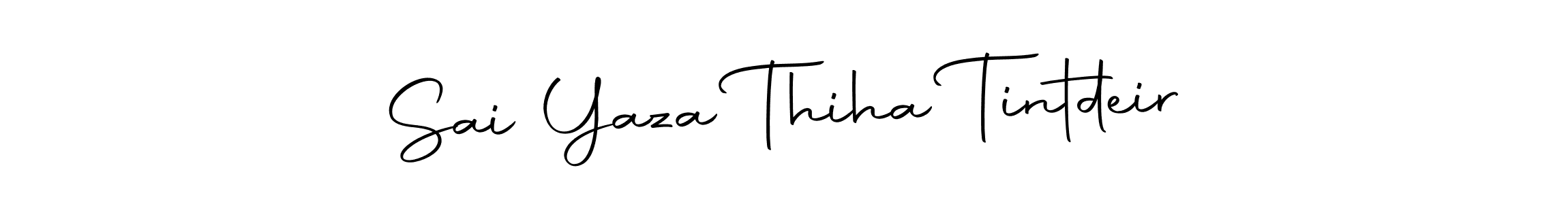 Sai Yaza Thiha Tintdeir stylish signature style. Best Handwritten Sign (Autography-DOLnW) for my name. Handwritten Signature Collection Ideas for my name Sai Yaza Thiha Tintdeir. Sai Yaza Thiha Tintdeir signature style 10 images and pictures png