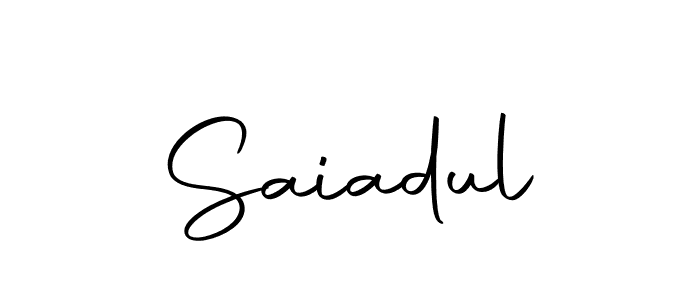 You should practise on your own different ways (Autography-DOLnW) to write your name (Saiadul) in signature. don't let someone else do it for you. Saiadul signature style 10 images and pictures png