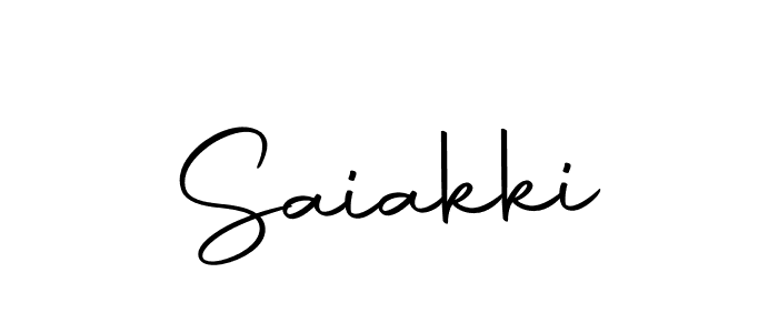 Use a signature maker to create a handwritten signature online. With this signature software, you can design (Autography-DOLnW) your own signature for name Saiakki. Saiakki signature style 10 images and pictures png