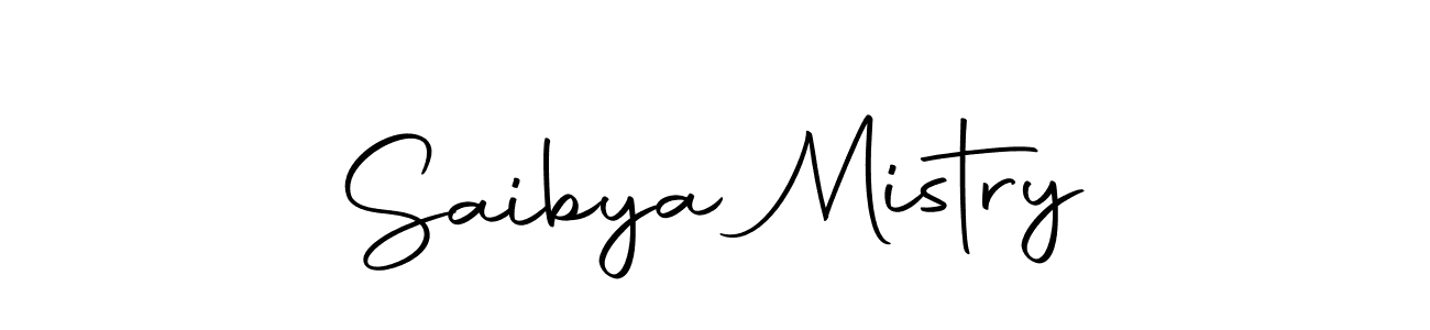 Design your own signature with our free online signature maker. With this signature software, you can create a handwritten (Autography-DOLnW) signature for name Saibya Mistry. Saibya Mistry signature style 10 images and pictures png