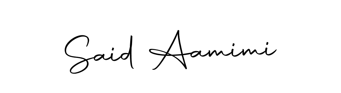 You can use this online signature creator to create a handwritten signature for the name Said Aamimi. This is the best online autograph maker. Said Aamimi signature style 10 images and pictures png