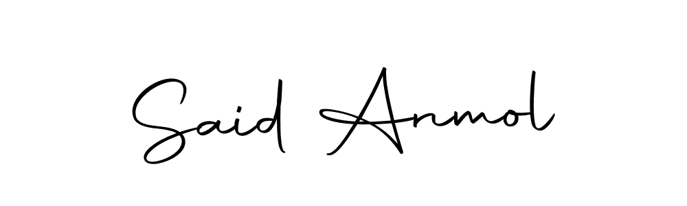 Use a signature maker to create a handwritten signature online. With this signature software, you can design (Autography-DOLnW) your own signature for name Said Anmol. Said Anmol signature style 10 images and pictures png