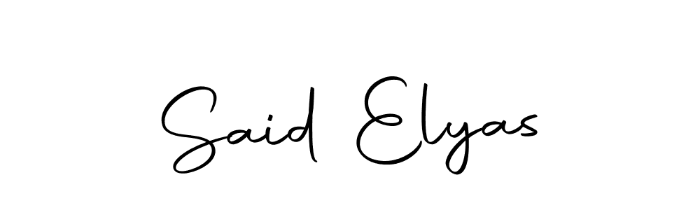 Use a signature maker to create a handwritten signature online. With this signature software, you can design (Autography-DOLnW) your own signature for name Said Elyas. Said Elyas signature style 10 images and pictures png