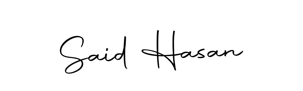 The best way (Autography-DOLnW) to make a short signature is to pick only two or three words in your name. The name Said Hasan include a total of six letters. For converting this name. Said Hasan signature style 10 images and pictures png