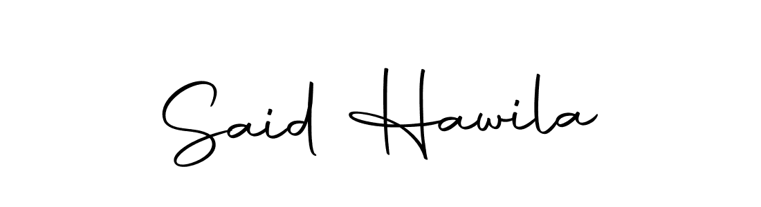 How to make Said Hawila signature? Autography-DOLnW is a professional autograph style. Create handwritten signature for Said Hawila name. Said Hawila signature style 10 images and pictures png