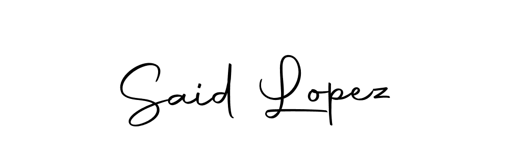 The best way (Autography-DOLnW) to make a short signature is to pick only two or three words in your name. The name Said Lopez include a total of six letters. For converting this name. Said Lopez signature style 10 images and pictures png