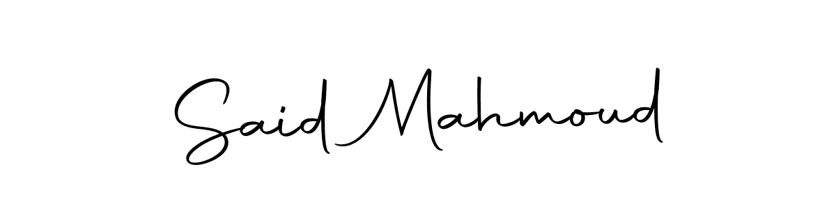 Also we have Said Mahmoud name is the best signature style. Create professional handwritten signature collection using Autography-DOLnW autograph style. Said Mahmoud signature style 10 images and pictures png