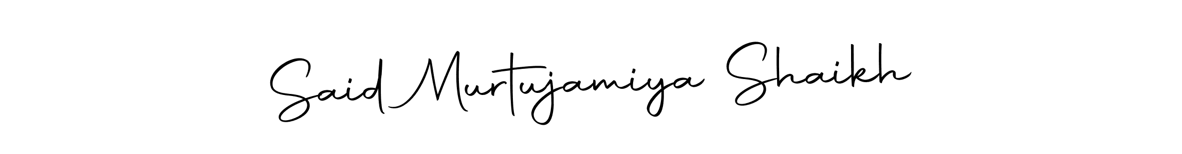 Autography-DOLnW is a professional signature style that is perfect for those who want to add a touch of class to their signature. It is also a great choice for those who want to make their signature more unique. Get Said Murtujamiya Shaikh name to fancy signature for free. Said Murtujamiya Shaikh signature style 10 images and pictures png