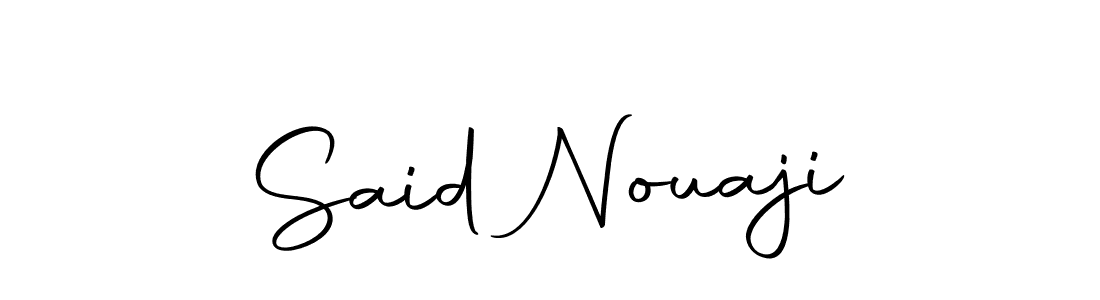 Create a beautiful signature design for name Said Nouaji. With this signature (Autography-DOLnW) fonts, you can make a handwritten signature for free. Said Nouaji signature style 10 images and pictures png