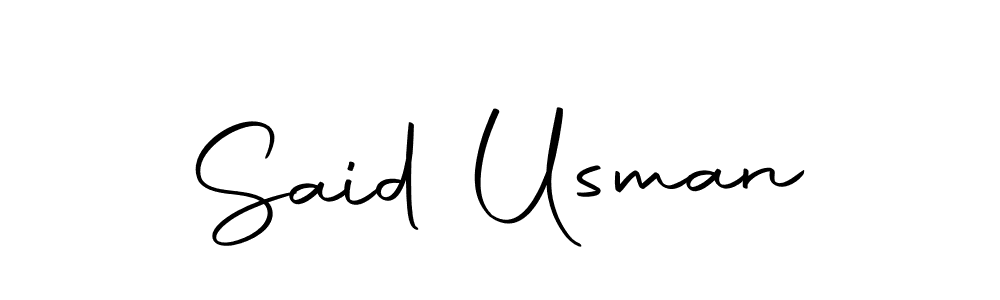 Make a beautiful signature design for name Said Usman. With this signature (Autography-DOLnW) style, you can create a handwritten signature for free. Said Usman signature style 10 images and pictures png