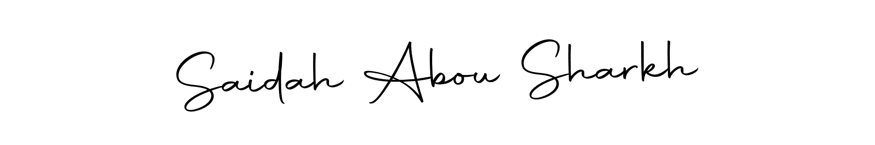 Design your own signature with our free online signature maker. With this signature software, you can create a handwritten (Autography-DOLnW) signature for name Saidah Abou Sharkh. Saidah Abou Sharkh signature style 10 images and pictures png