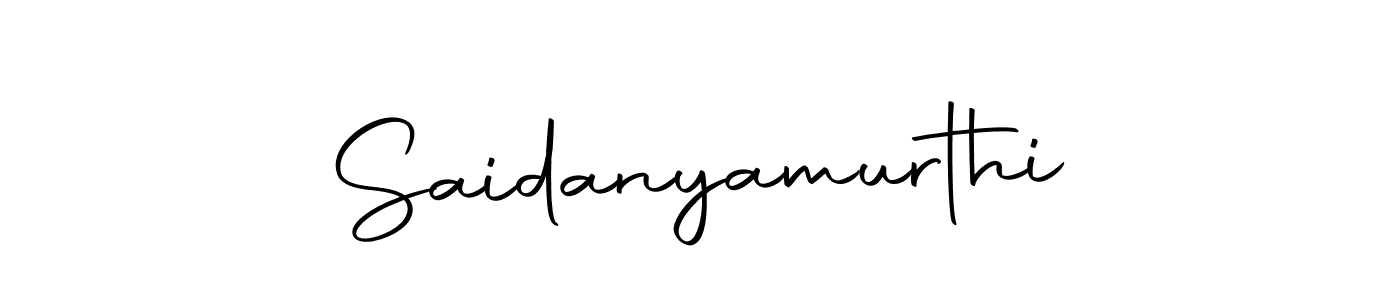 How to make Saidanyamurthi name signature. Use Autography-DOLnW style for creating short signs online. This is the latest handwritten sign. Saidanyamurthi signature style 10 images and pictures png