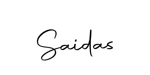 The best way (Autography-DOLnW) to make a short signature is to pick only two or three words in your name. The name Saidas include a total of six letters. For converting this name. Saidas signature style 10 images and pictures png