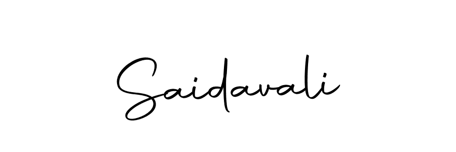 Use a signature maker to create a handwritten signature online. With this signature software, you can design (Autography-DOLnW) your own signature for name Saidavali. Saidavali signature style 10 images and pictures png