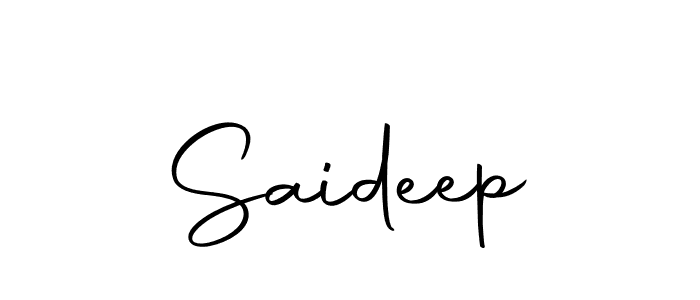 Design your own signature with our free online signature maker. With this signature software, you can create a handwritten (Autography-DOLnW) signature for name Saideep. Saideep signature style 10 images and pictures png