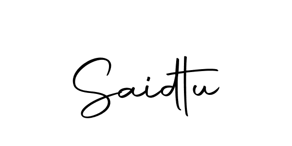 Make a beautiful signature design for name Saidtu. With this signature (Autography-DOLnW) style, you can create a handwritten signature for free. Saidtu signature style 10 images and pictures png