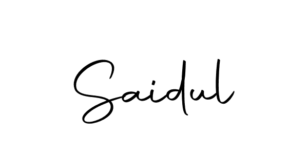 How to make Saidul signature? Autography-DOLnW is a professional autograph style. Create handwritten signature for Saidul name. Saidul signature style 10 images and pictures png